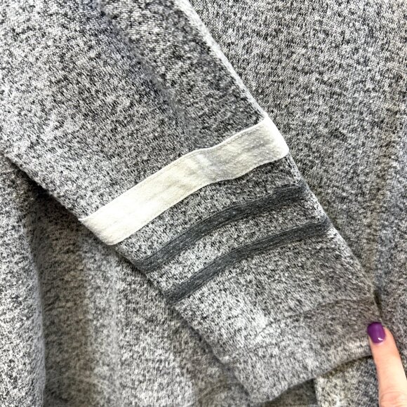 Market & Spruce Gray (Grey) Hooded Knit Top Women’s 1X – Plus Size - Picture 4 of 8